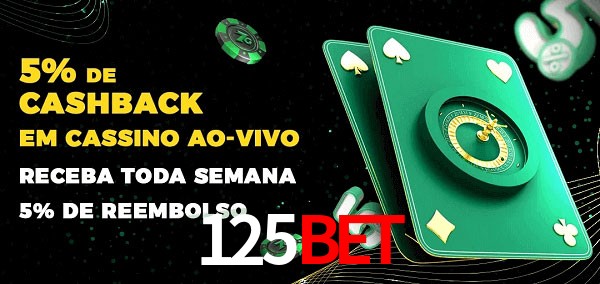 Promoções do cassino ao Vivo 125BET